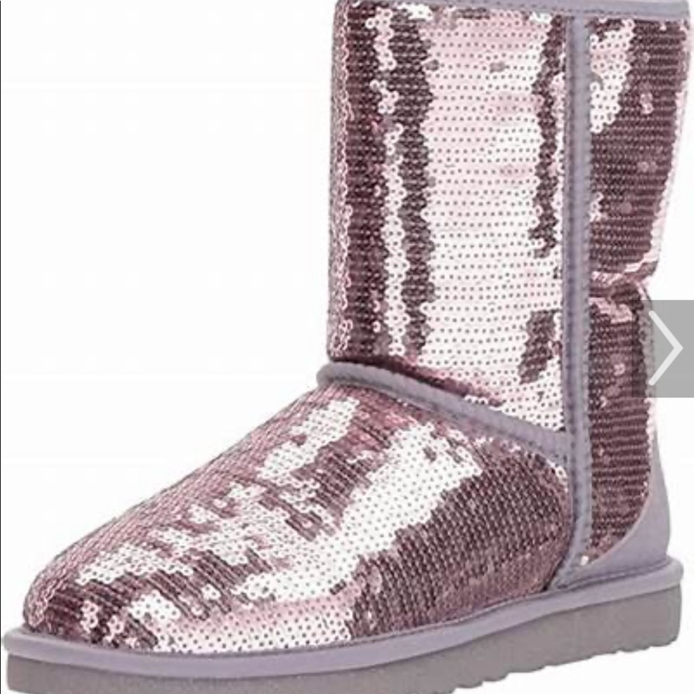 Brand new never worn sparkly classic short Ugg boots